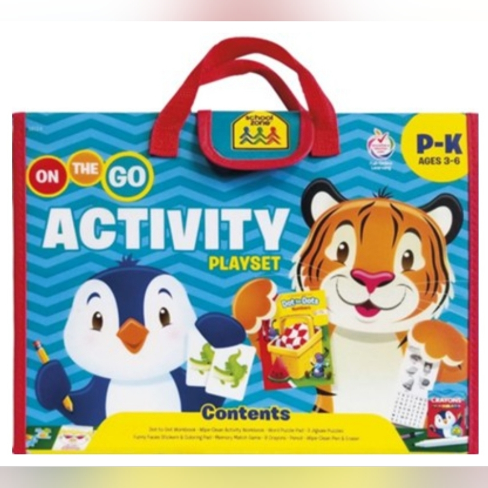 School Zone - Pre K On The Go Activity Learning Playset